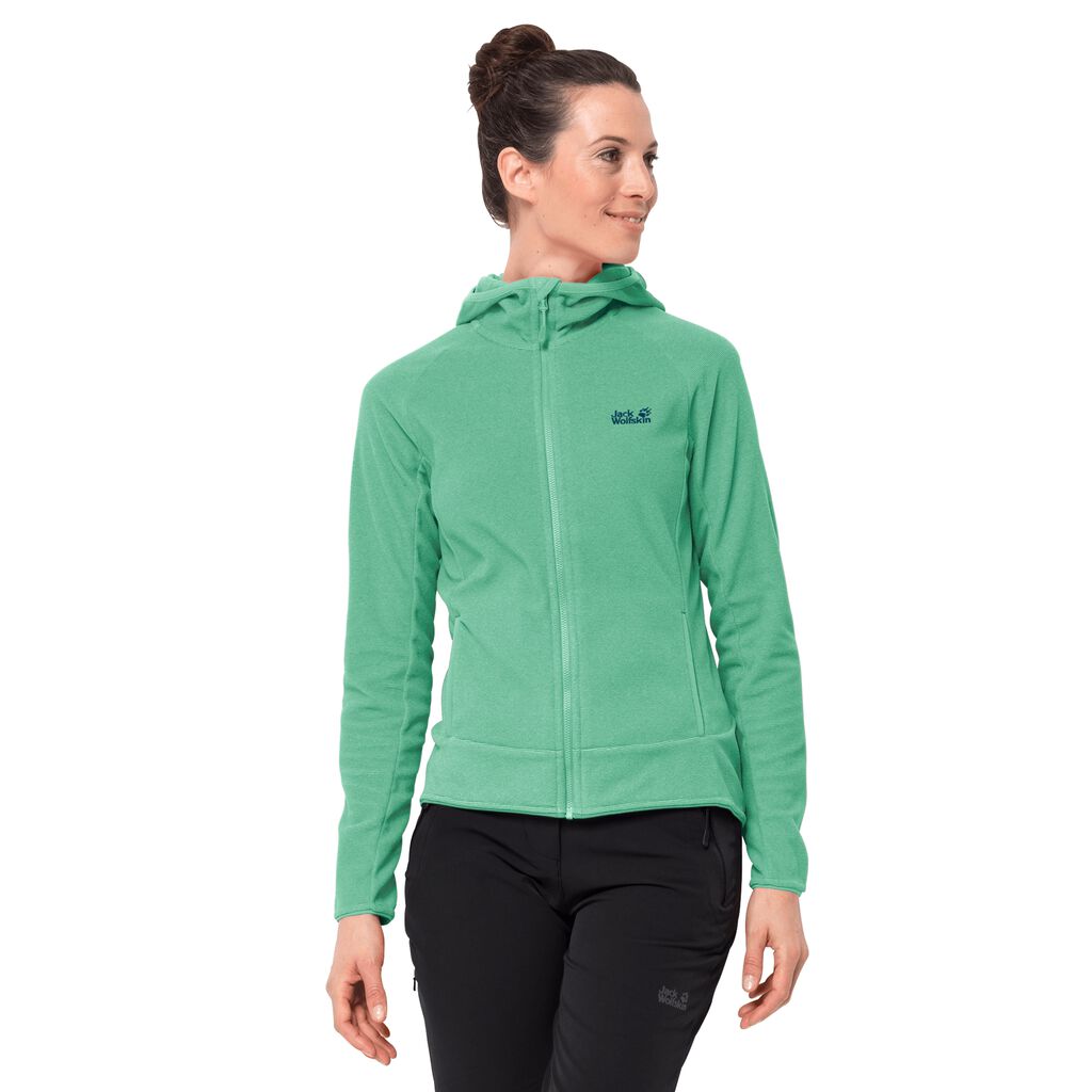 Jack Wolfskin ARCO fleece ζακετεσ γυναικεια πρασινο ριγε | GR4767958